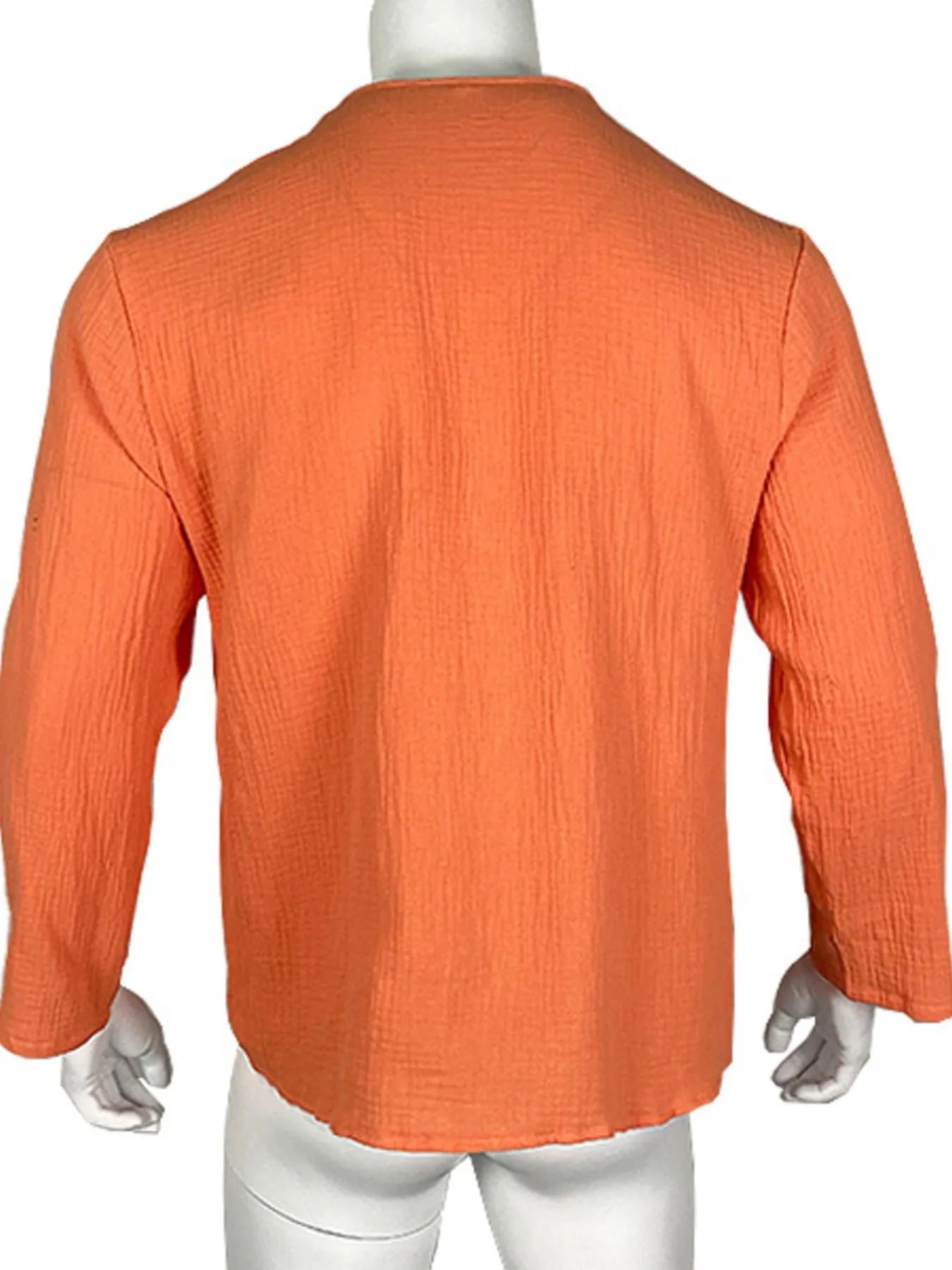Men's Full Size Long Sleeve Casual Button-Up Shirt Plus Size