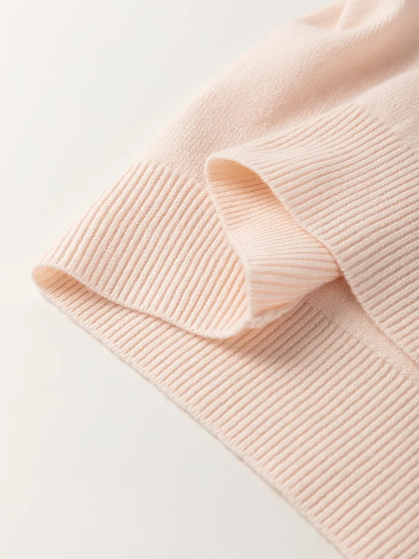 Pearl Embellished Bow Detail Short Sleeve Sweater