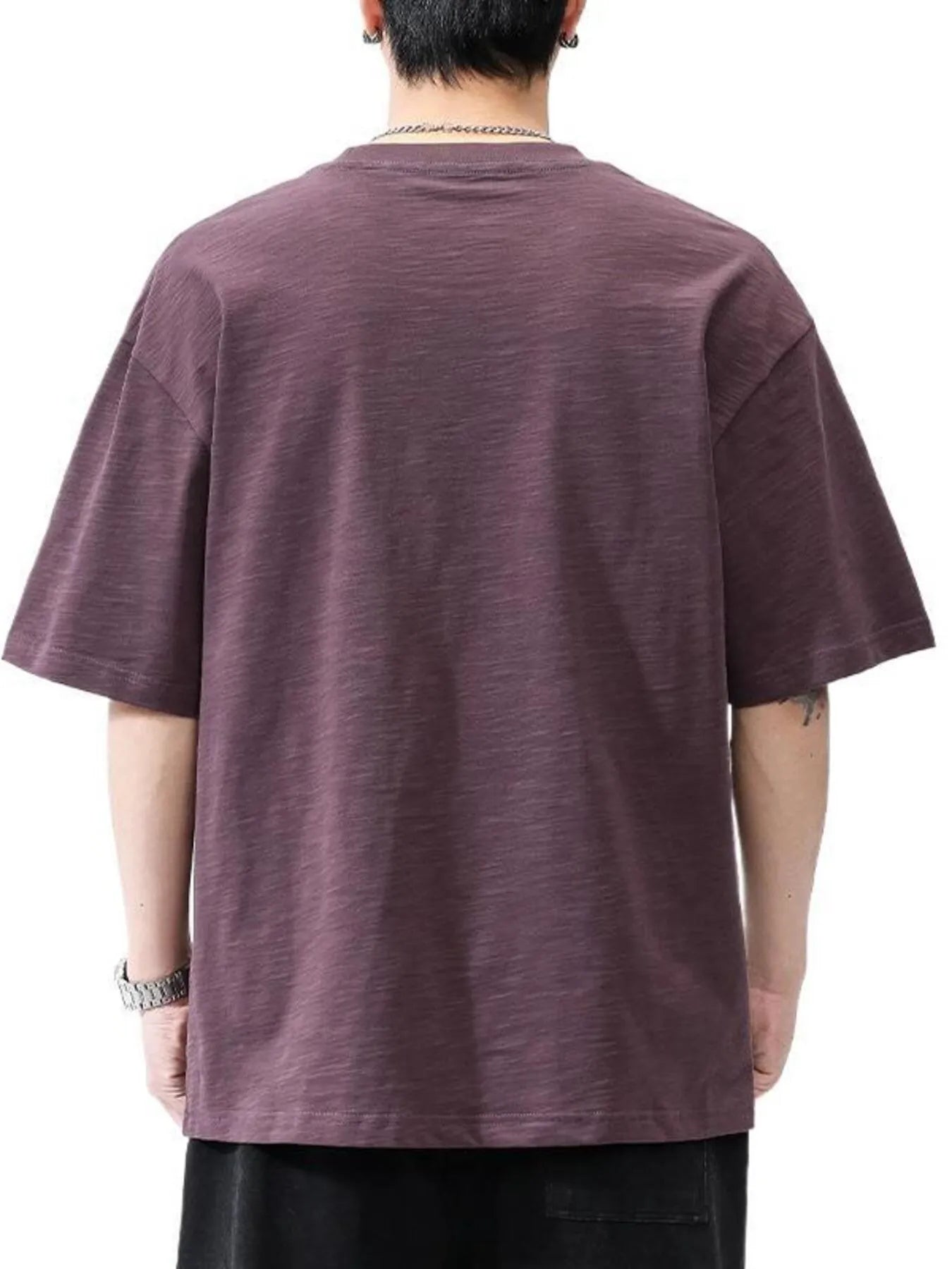 Men's Plus Size Casual Round Neck Short Sleeve T-Shirt