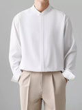 Men's Full Size Button Down Long Sleeve Shirt Plus Size