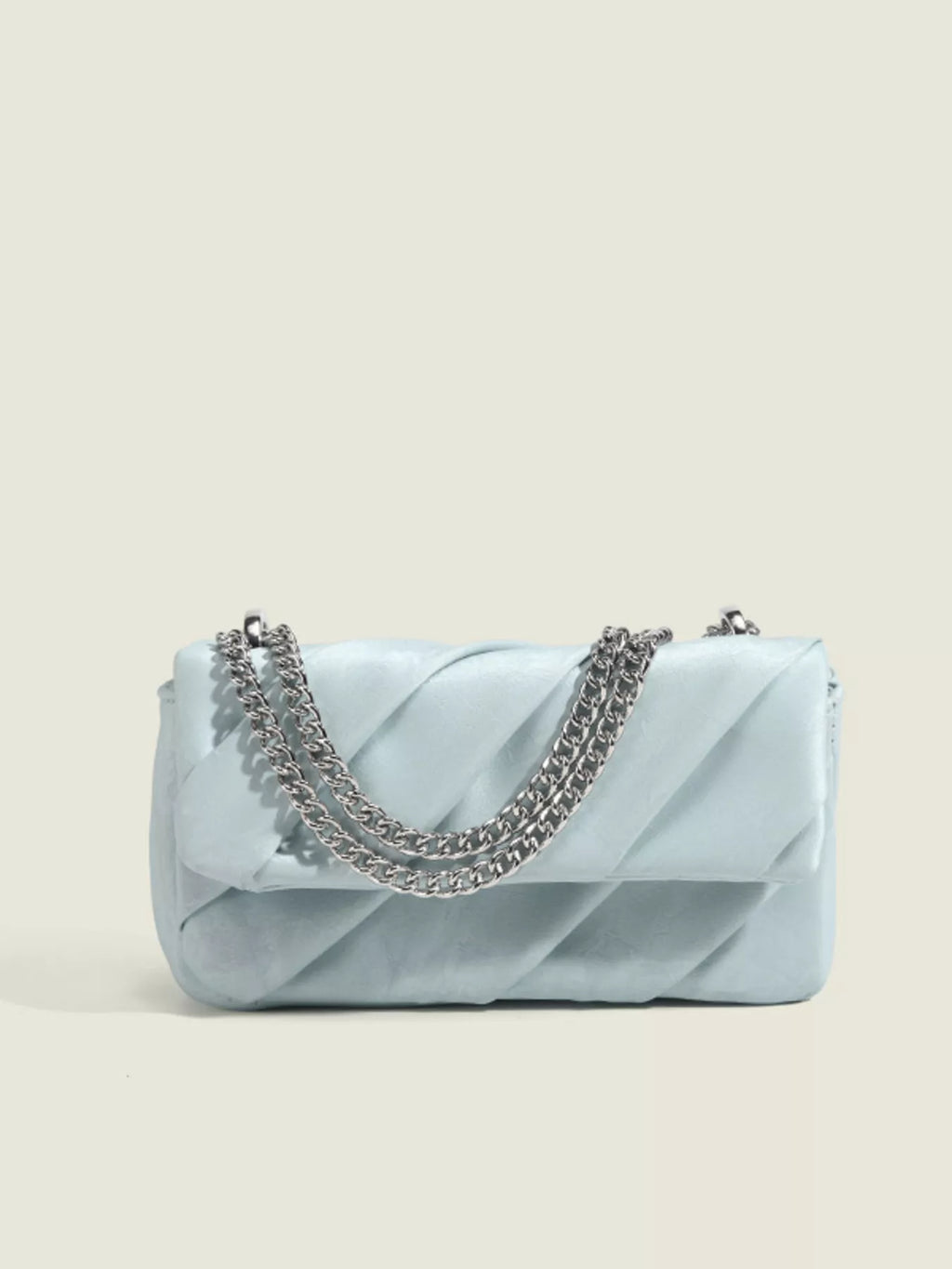 Ruched Flap Crossbody Bag
