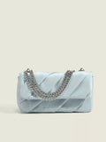 Ruched Flap Crossbody Bag