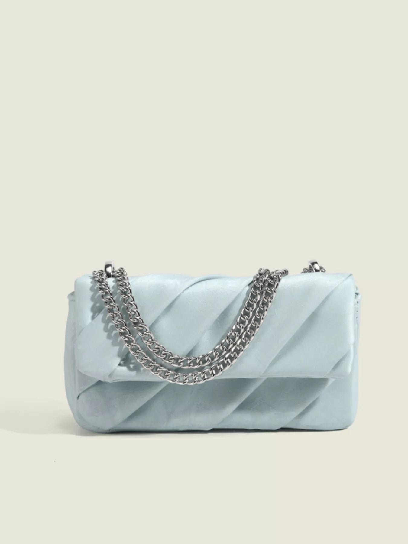 Ruched Flap Crossbody Bag