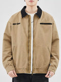Men's Plus Size Zip Up Long Sleeve Jacket