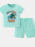 Children's Graphic Short Sleeve Tee & Shorts Set