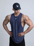 Men's Plus Size Round Neck Tank