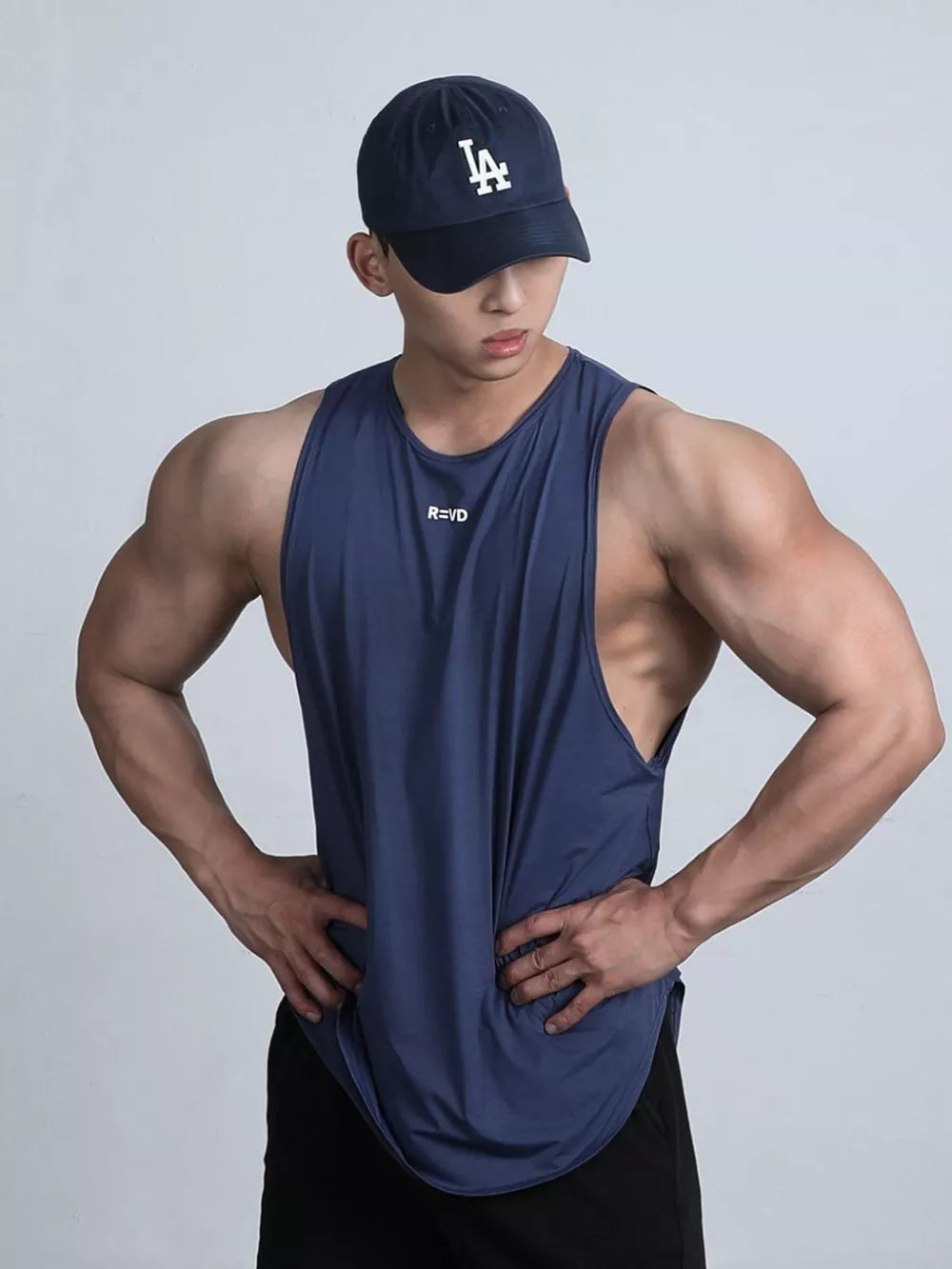 Men's Plus Size Round Neck Tank