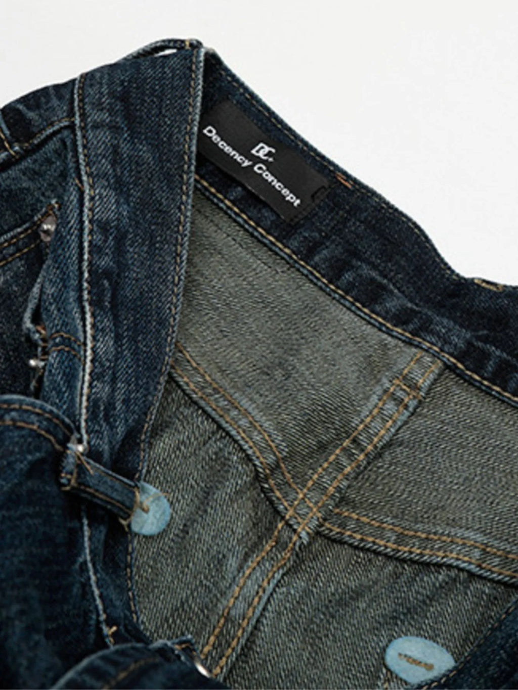 Men's Washed Wide-Leg Jeans