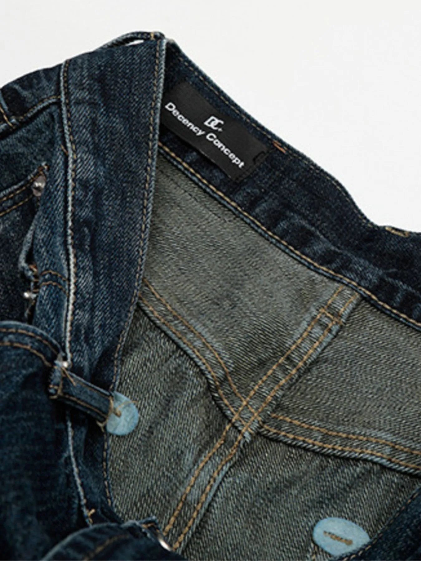 Men's Washed Wide-Leg Jeans