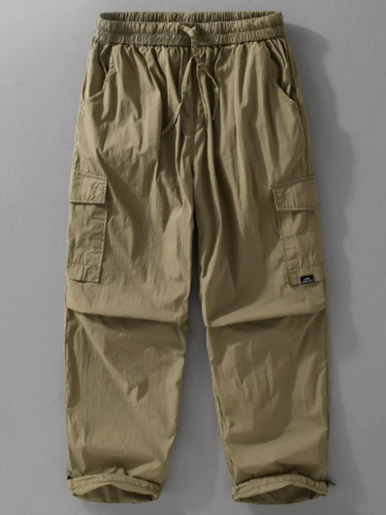 Men's Plus Size Drawstring Wide Leg Pants