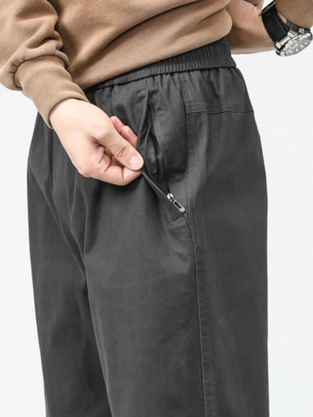Men's Plus Size Relaxed Fit Casual Pants