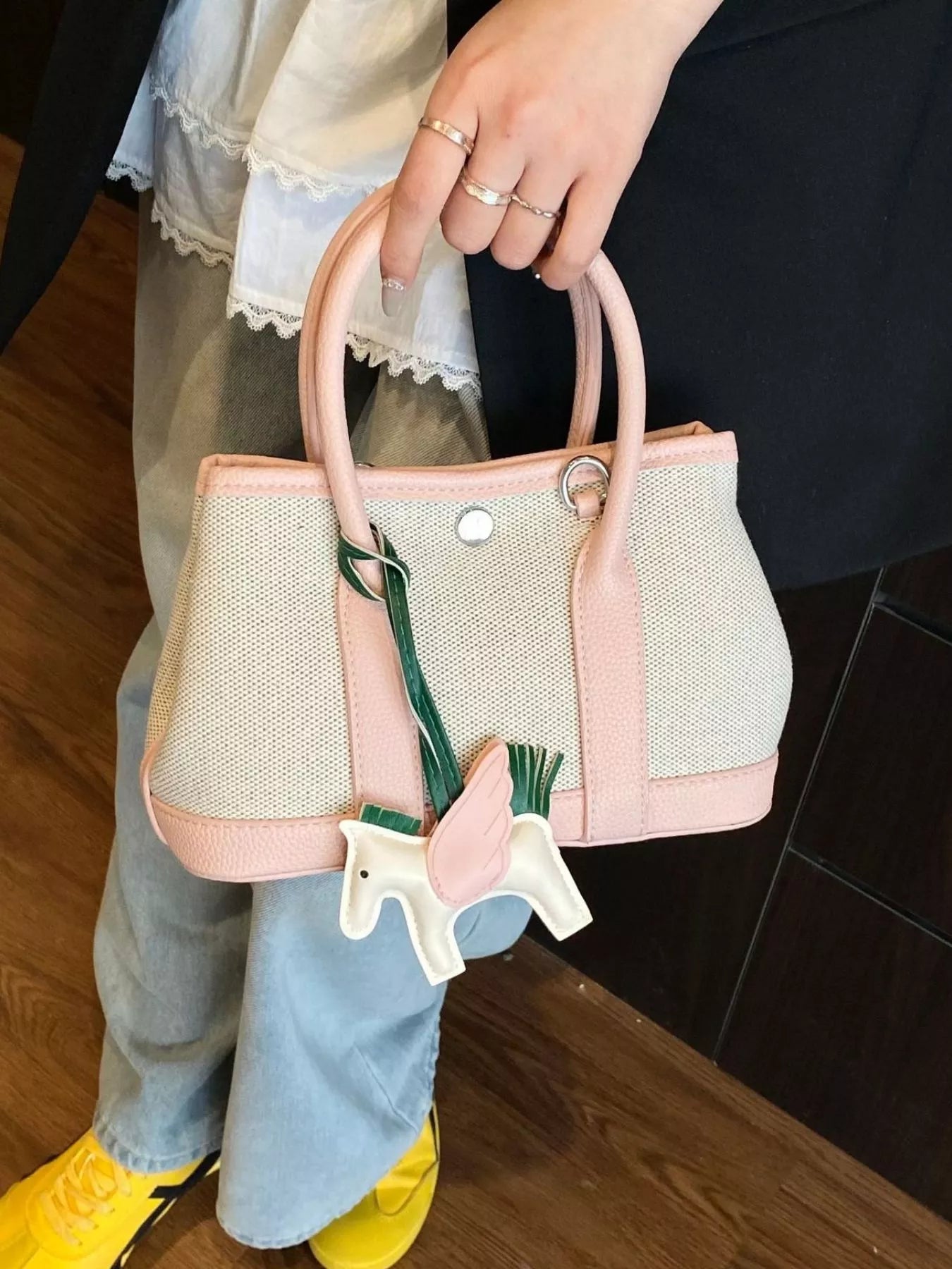 Contrast Crossbody Bag