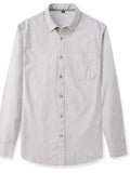 Men's Full Size Casual Long Sleeve Button-Down Shirt Plus Size
