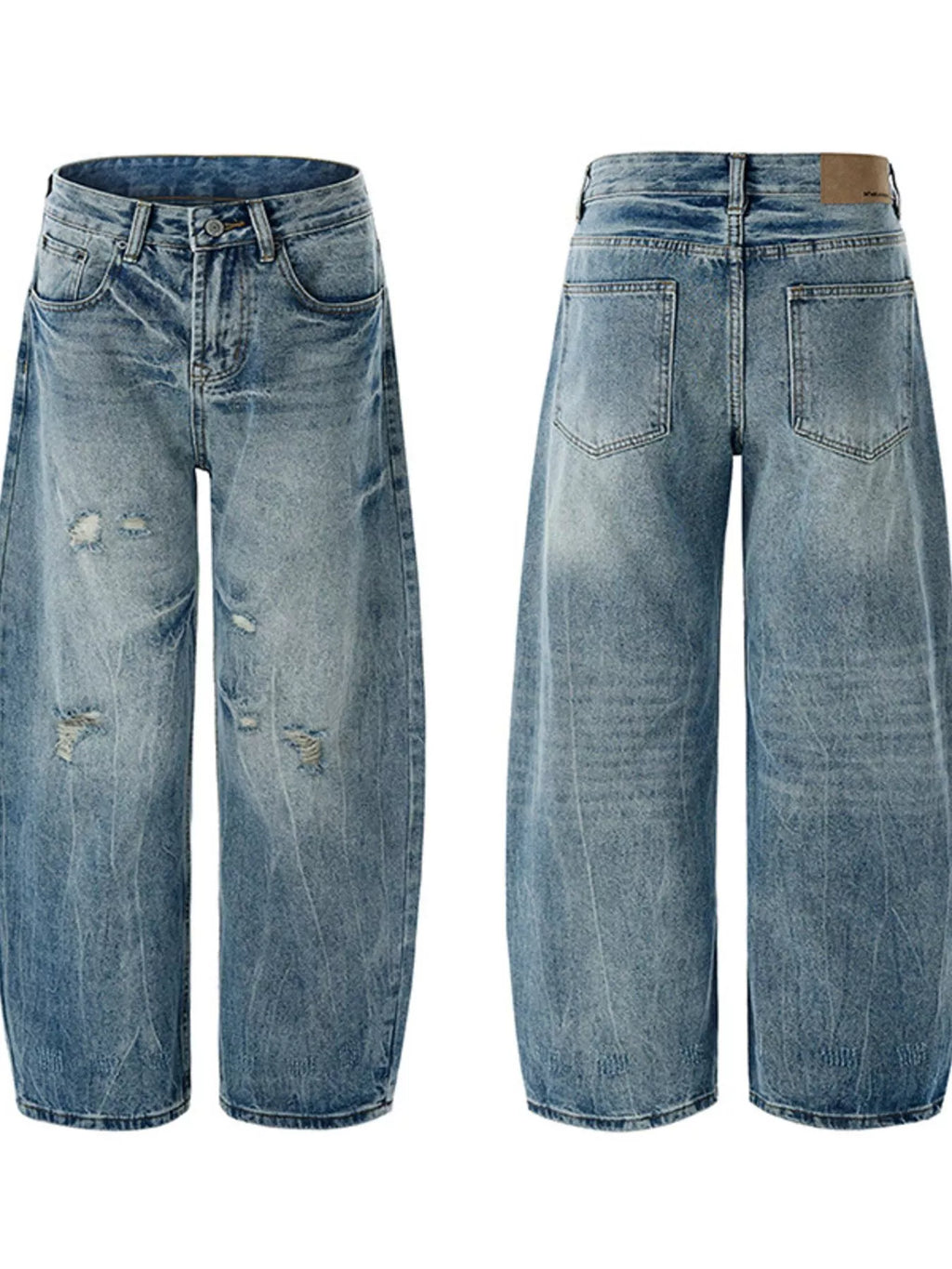 Men's Distressed Loose Fit Jeans