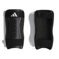adidas Unisex-Adult Tiro Soft Ground Training Shin Guards Black/White/Iron Metallic X-Small