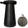 Avenoir Telescopic Portable Stool Camping Retractable Folding Stool for Fishing Hiking Travel Queuing Gardening Max Load 397lb(Black)