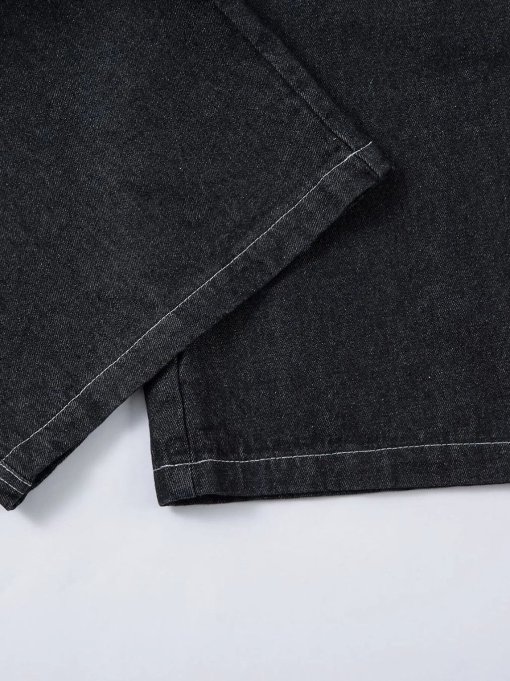 Men's Embroidered Wide Leg Baggy Jeans