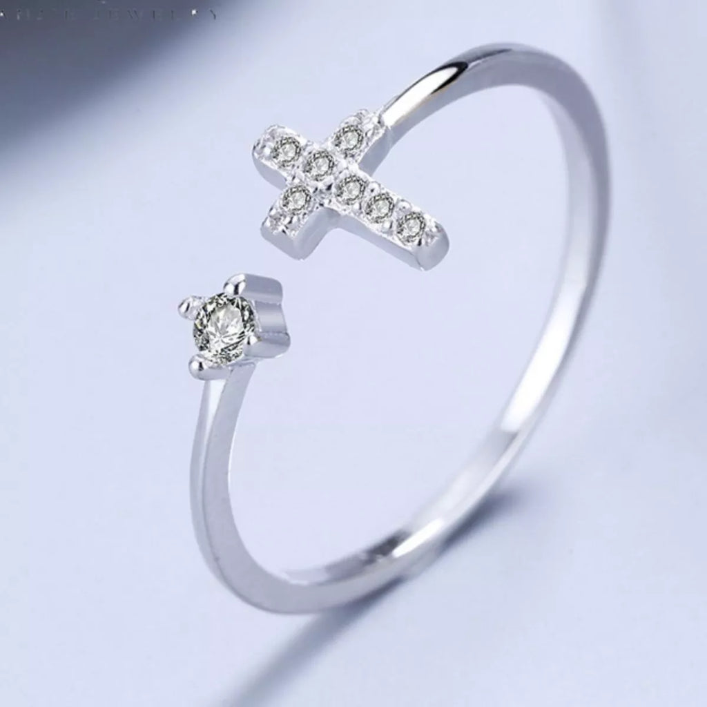 Adjustable Open Cross Ring