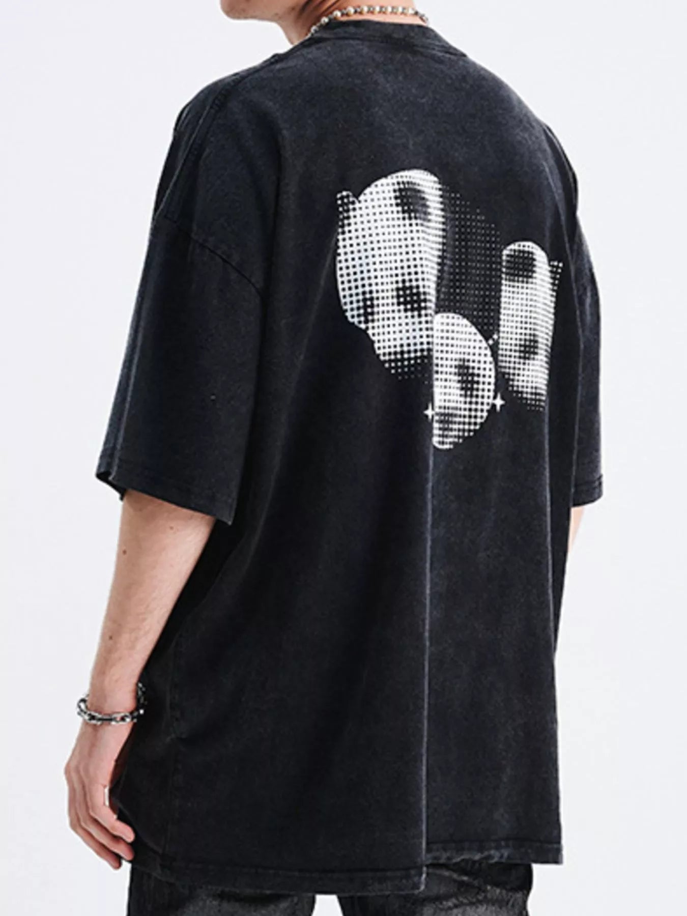 Men's Washed Graphic Oversized T-Shirt
