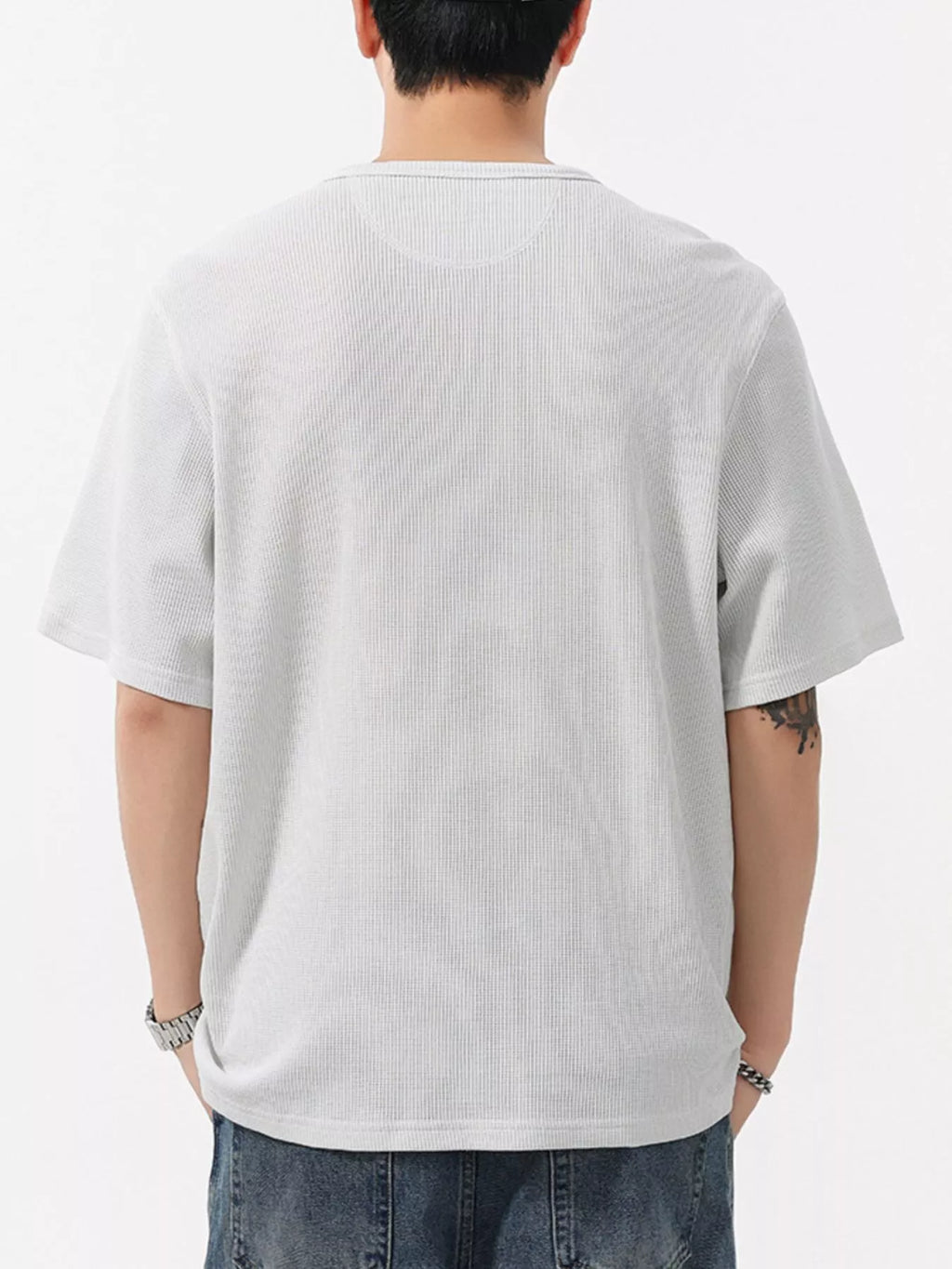 Men's Plus Size Round Neck Short Sleeve T-Shirt