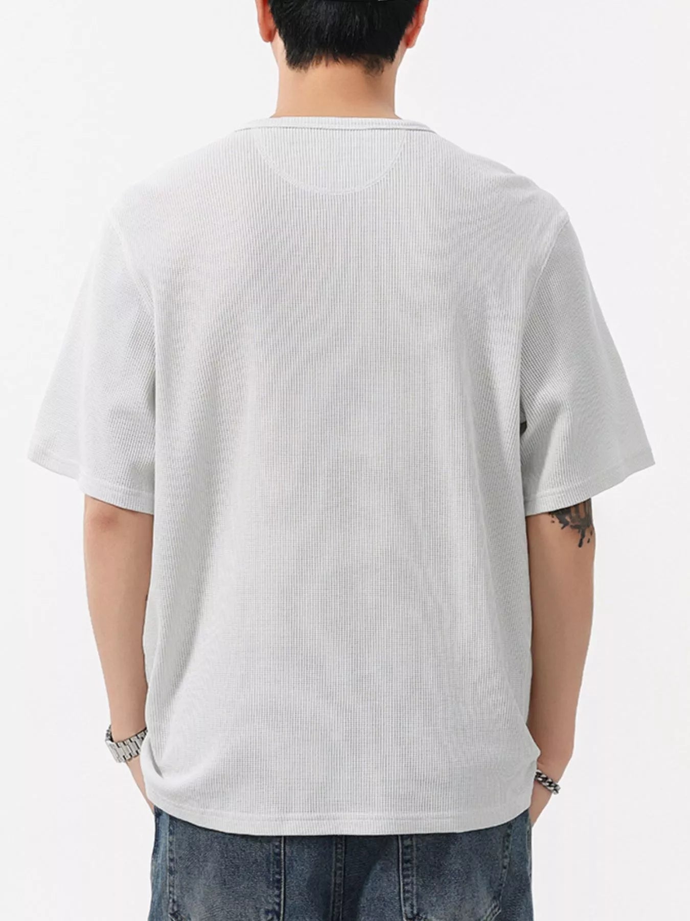 Men's Plus Size Round Neck Short Sleeve T-Shirt