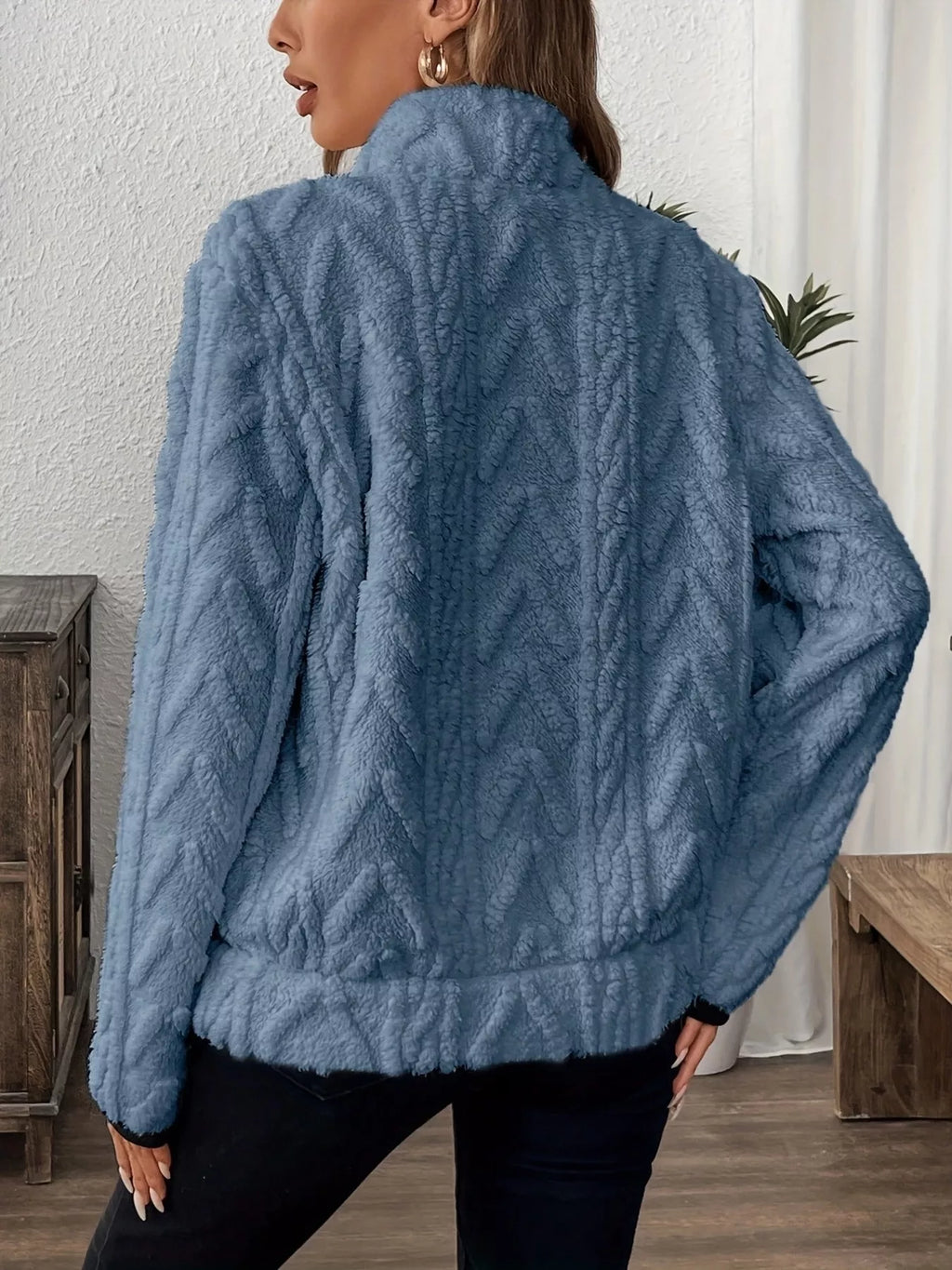 Cozy Sherpa Half Zip Sweatshirt