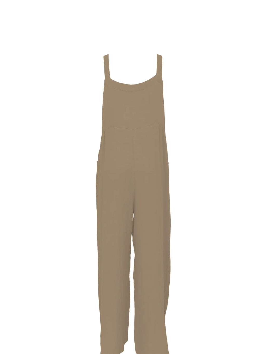 Full Size Casual Wide Leg Textured Overalls Plus Size
