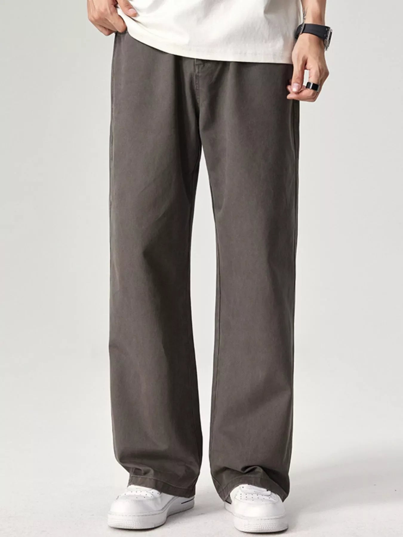 Men's Plus Size Wide Leg Pants
