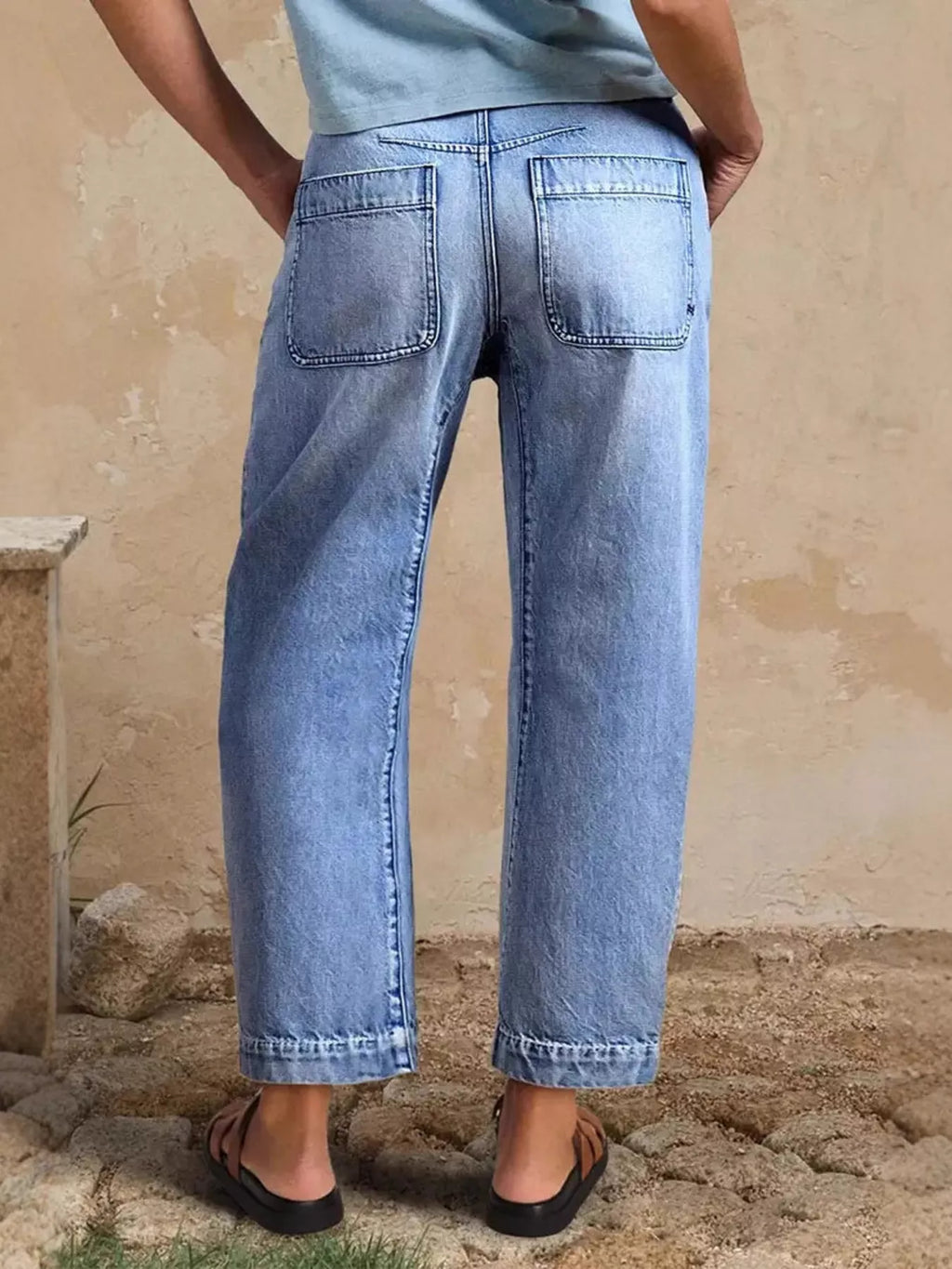 High-Waisted Relaxed Fit Jeans