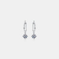 2 Carat Moissanite 925 Sterling Silver Earrings