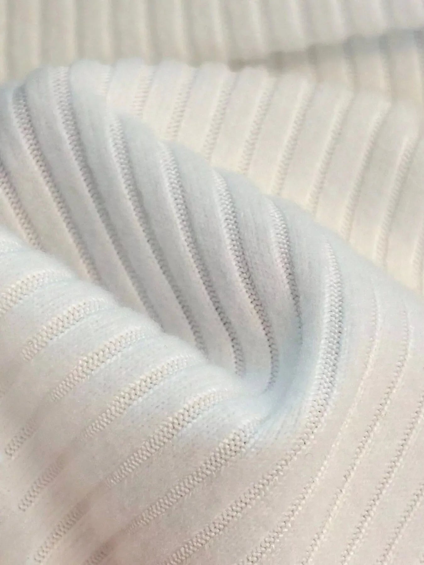 Off-Shoulder Bowknot Ribbed Knit T-Shirt