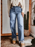 High-Waisted Wide Leg Jeans