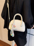 Charm Decor Crossbody Bag