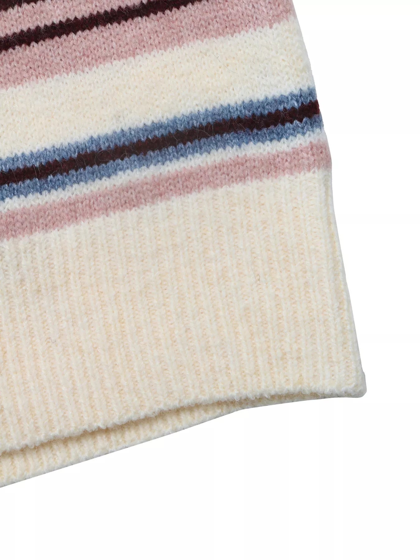 Striped Polo Collar Sweater