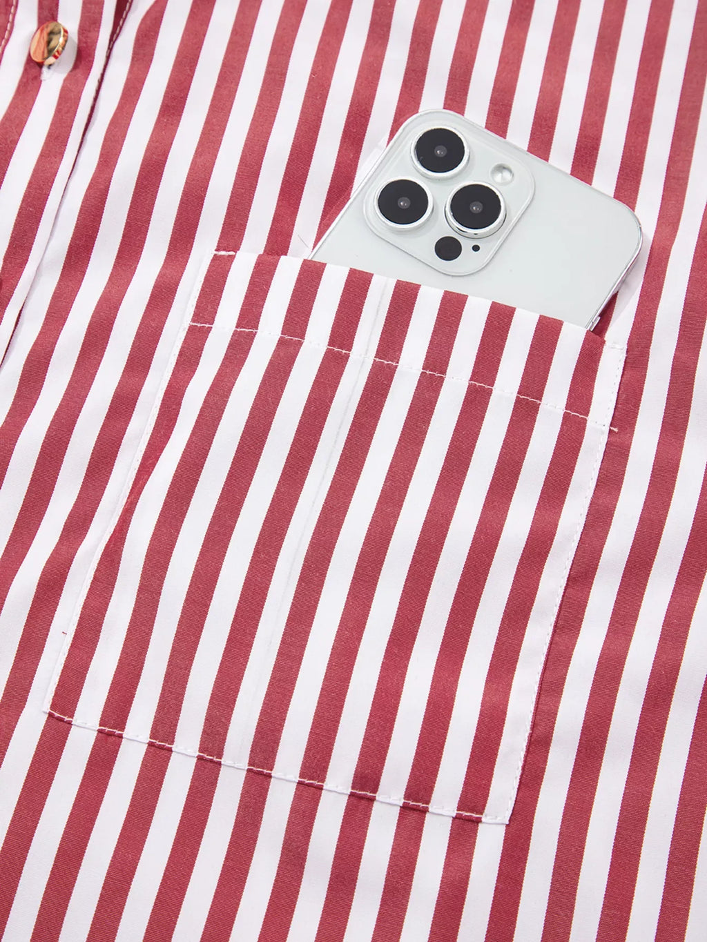 Striped Button-Up Long Sleeve Shirt