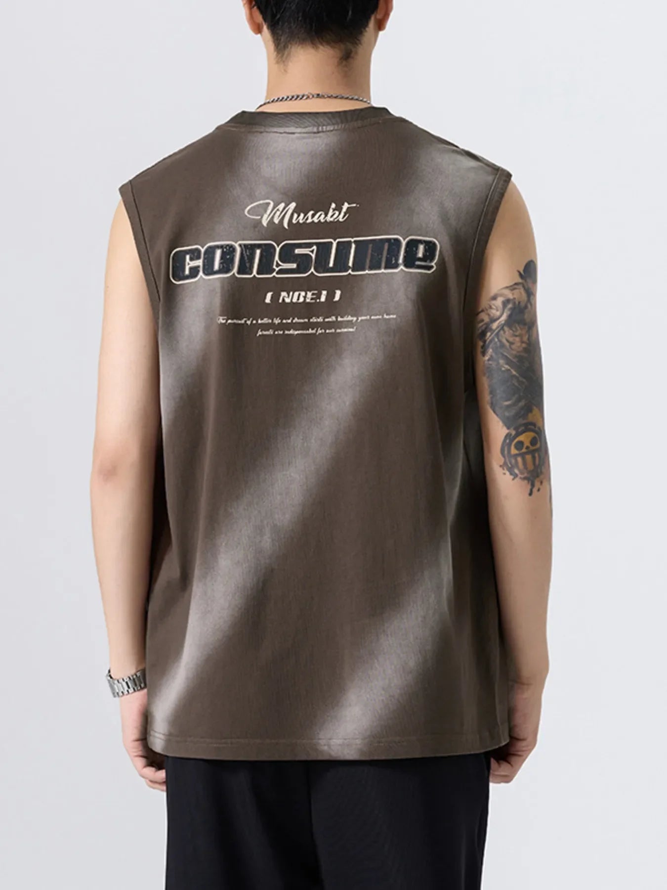 Men's Plus Size Round Neck Tank