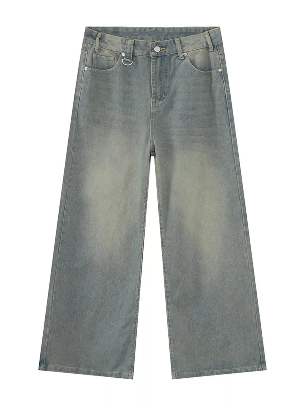 Men's Vintage Wash Wide Leg Jeans