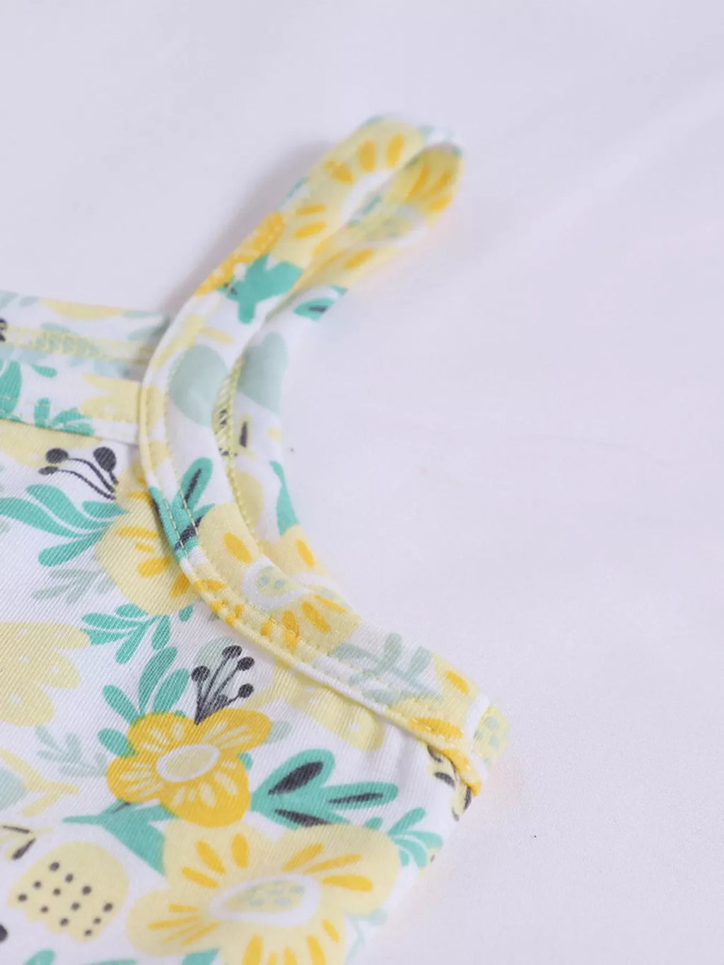 Children's Floral Print Spaghetti Strap Dress