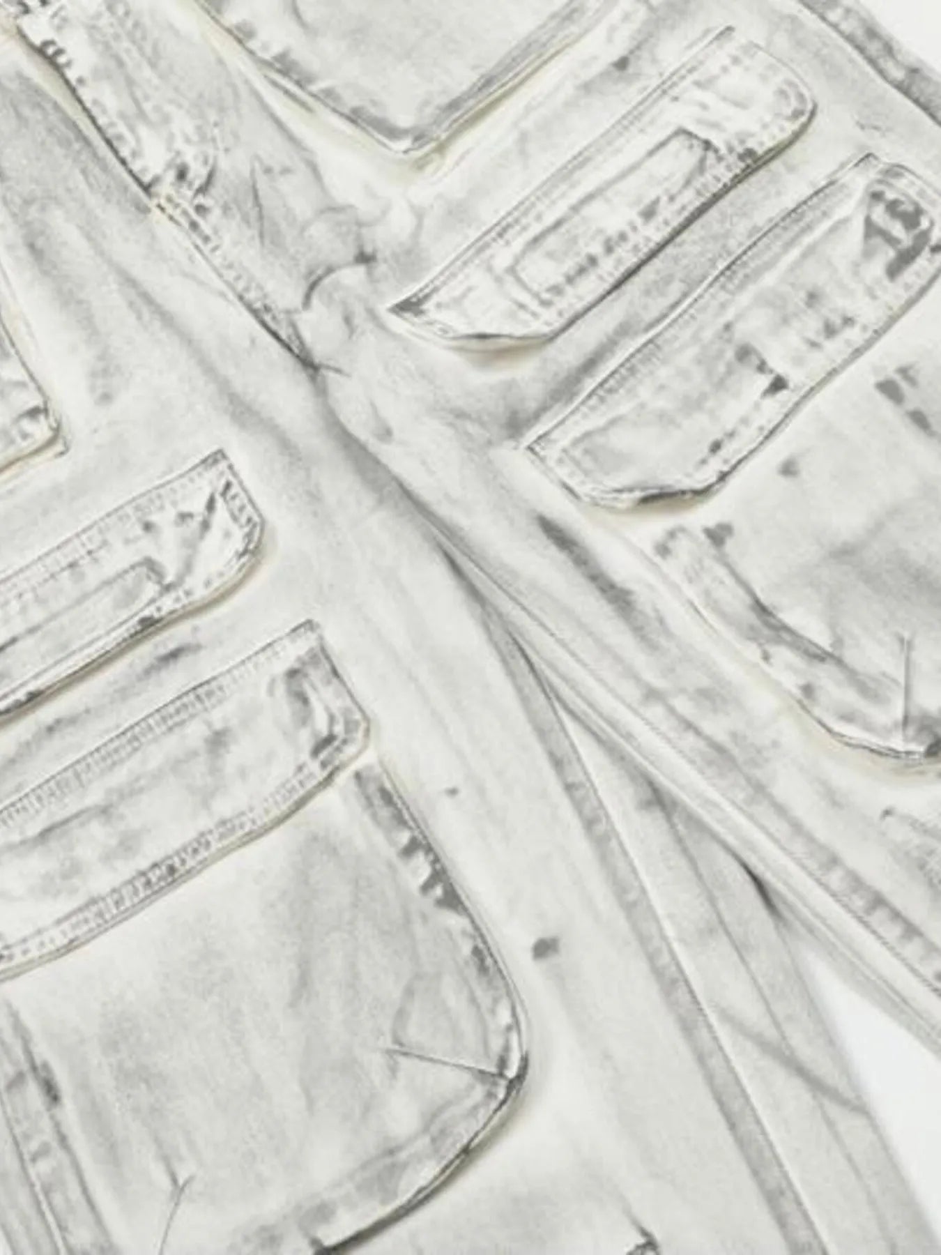 Men's Multi-Pocket Cargo Denim Jeans