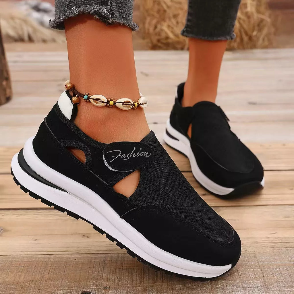 Breathable Cutout Slip-Ons