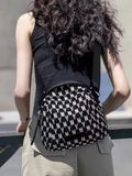 NY Pattern Canvas Crossbody Bag