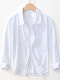 Men's Plus Size Button Up Long Sleeve Shirt