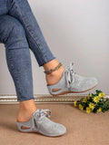 Breathable Lace-Up Slip-Ons