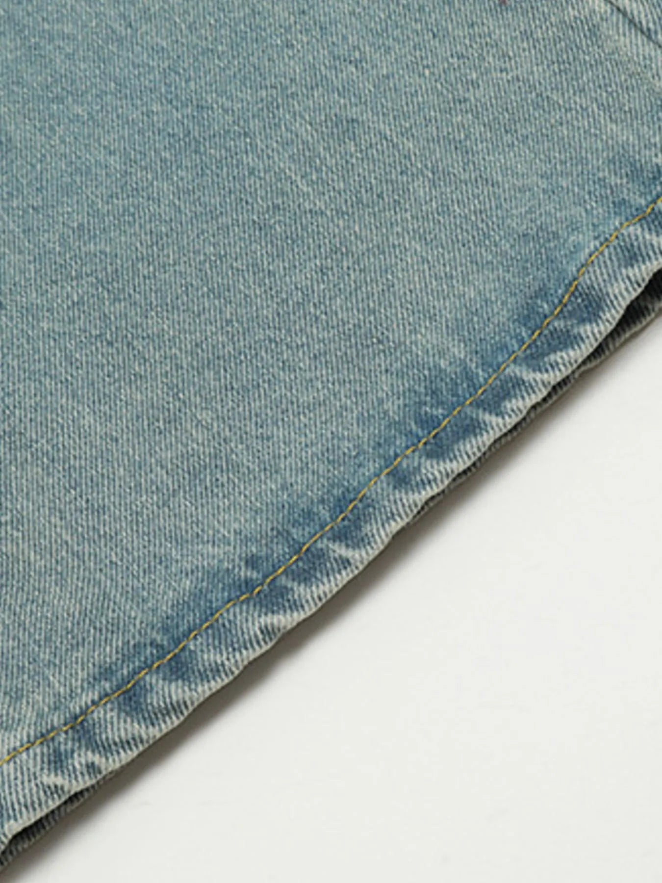 Men's Washed Wide Leg Jeans