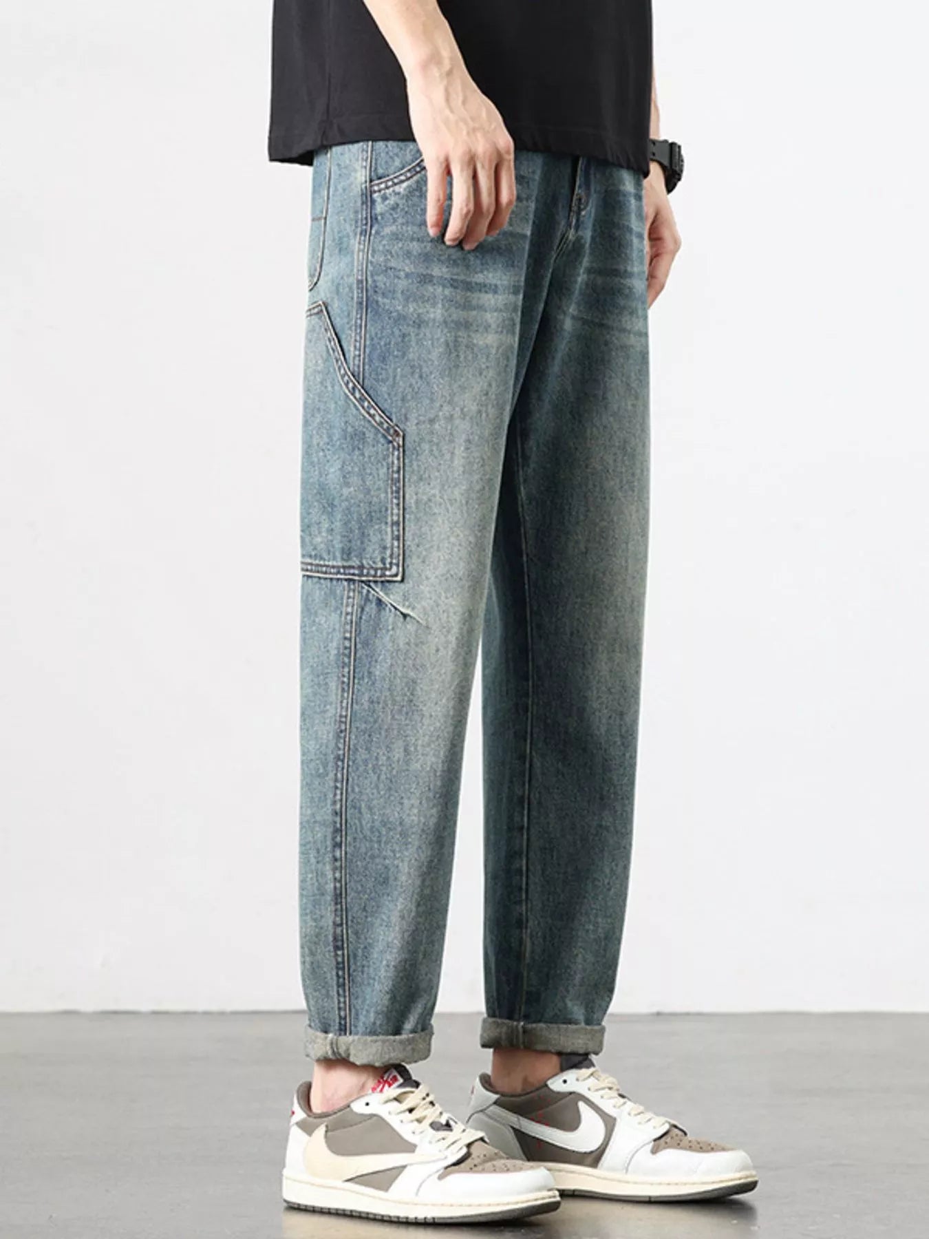Men's Vintage Wash Relaxed Fit Jeans