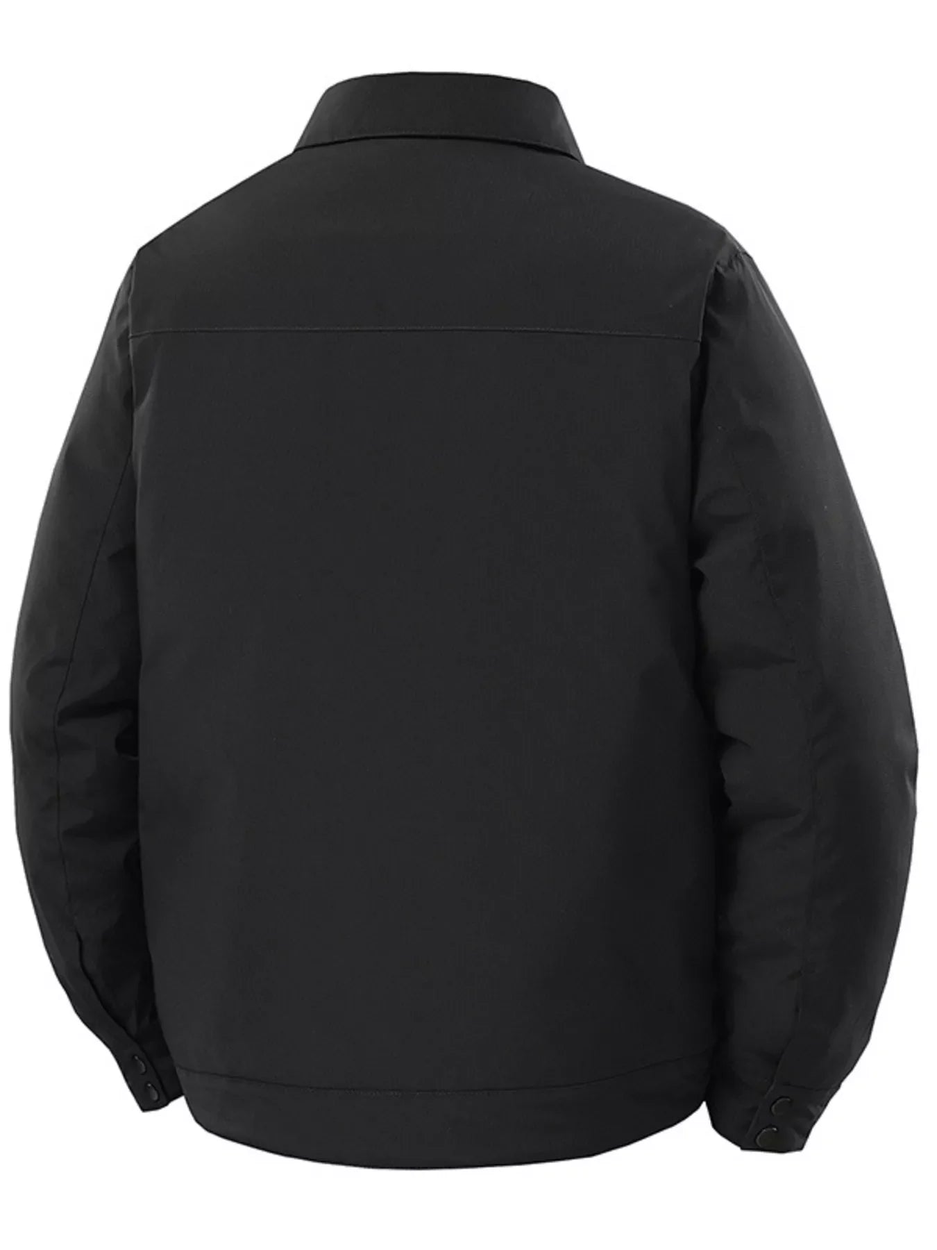 Men's Plus Size Snap Down Long Sleeve Jacket