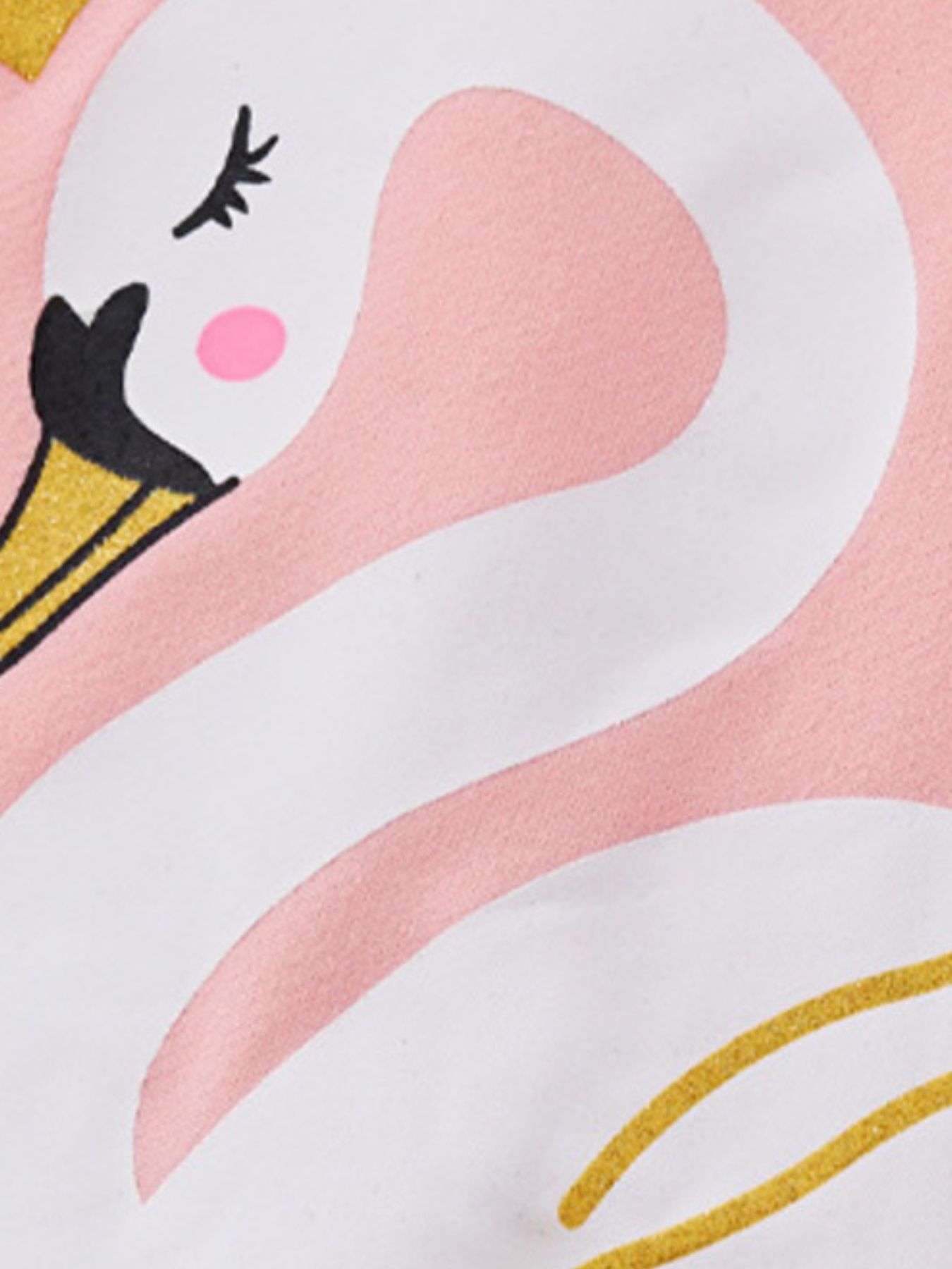 Children's Swan Short Sleeve Tee and Shorts Set
