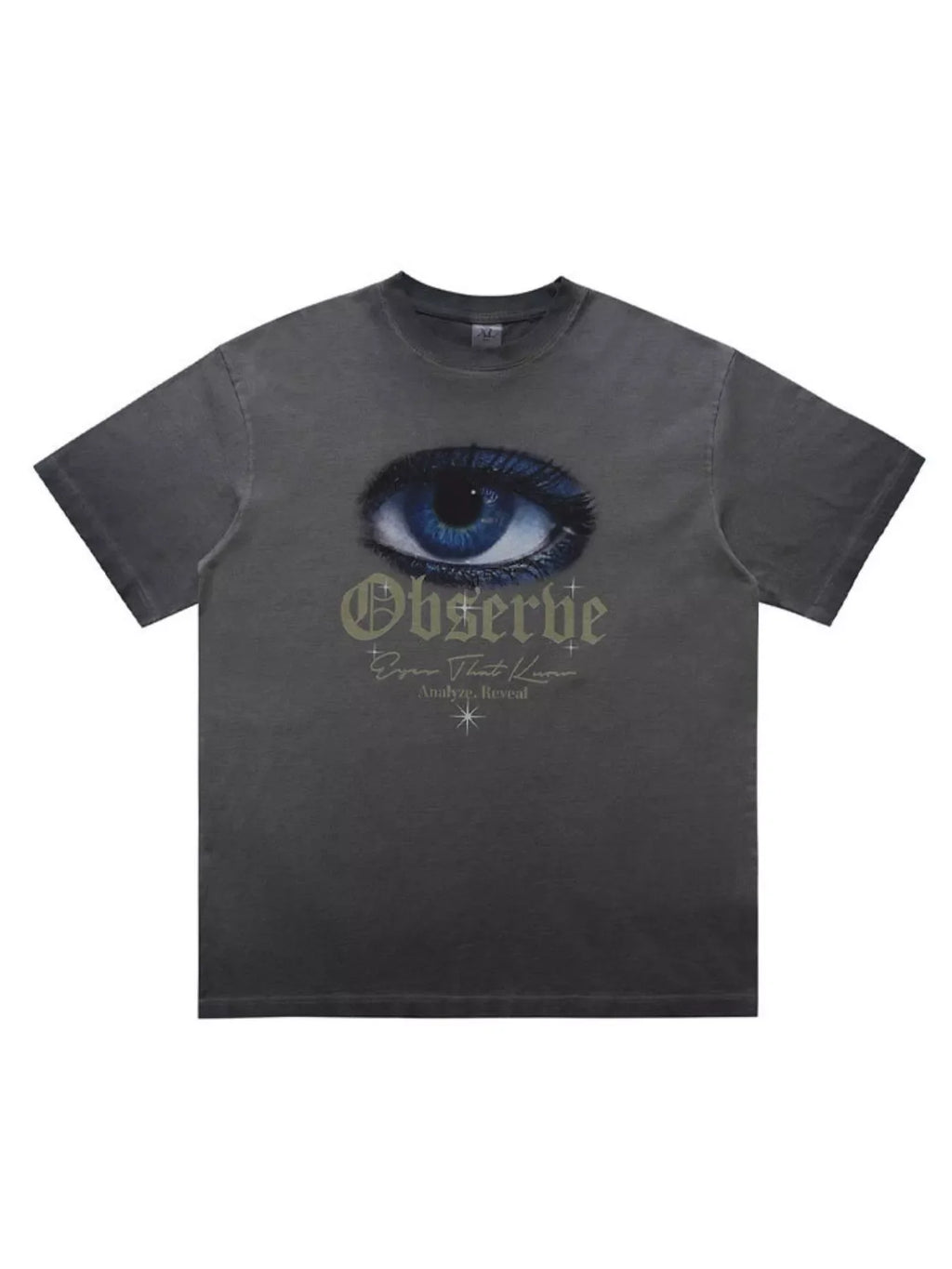 Men's Oversized Eye Graphic Short Sleeve T-Shirt