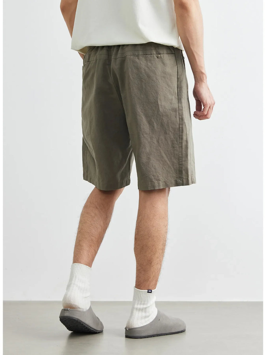 Men's Plus Size Drawstring Pocketed Shorts