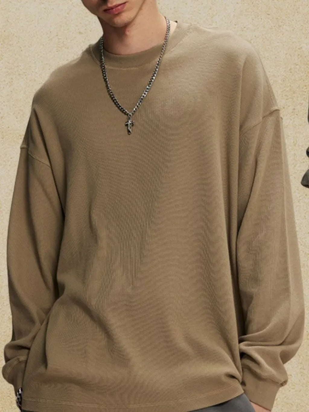 Men's Round Neck Long Sleeve T-Shirt